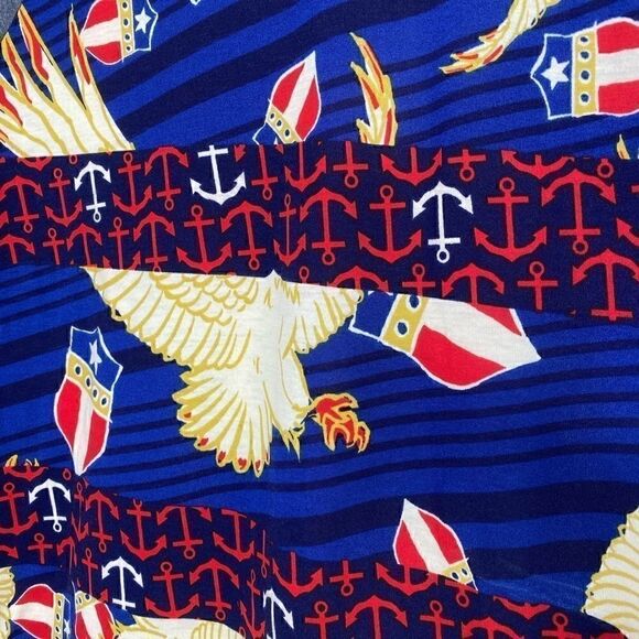 ‎LuLaRoe Randy Anchor Eagle Blue Top XS - Picture 2 of 3